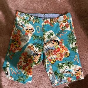 POLO RALPH LAUREN HAWAIIAN SLIM FIT SHORTS